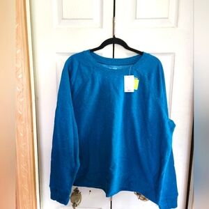 Nwt Womens Blue Sparkle Sweatshirt